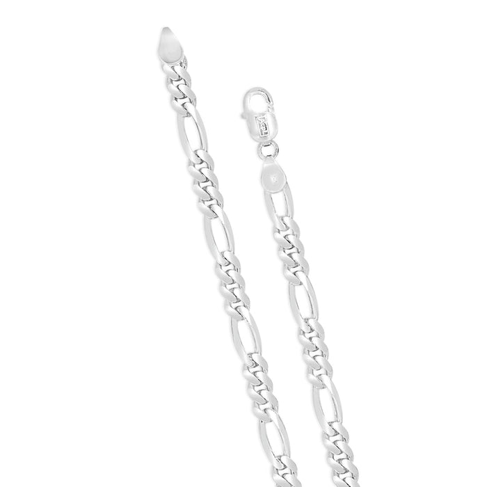 Refined Links Rhodium Plated 925 Sterling Silver Men's Chain