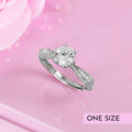 Regal Solitaire  925 Silver Ring (Adjustable)