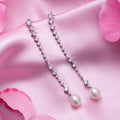 Rhapsody in Rhodium 925 Sterling Silver Rhodium-Plated Drop Earrings