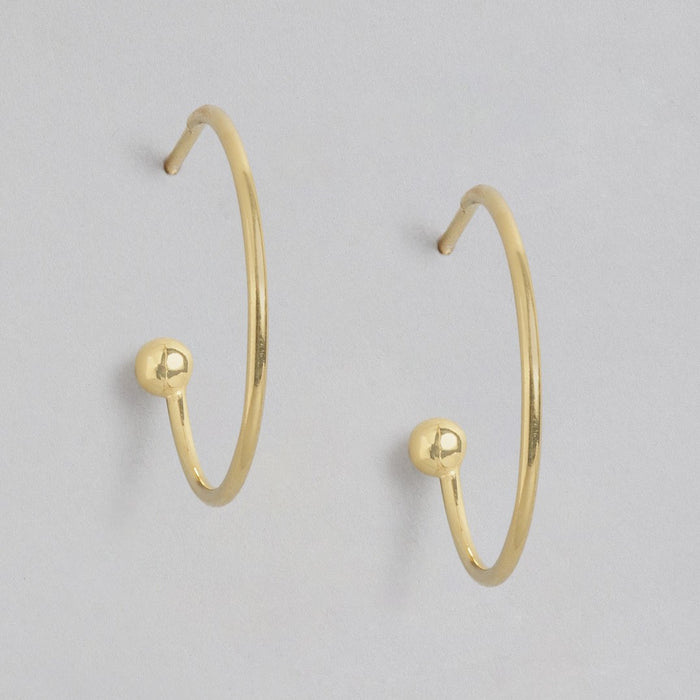 Rhodium & Gold Plated Duo Hoops 925 Sterling Silver Combo Earrings