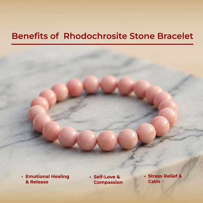 Rhodochrosite Stone Bracelet - view 5