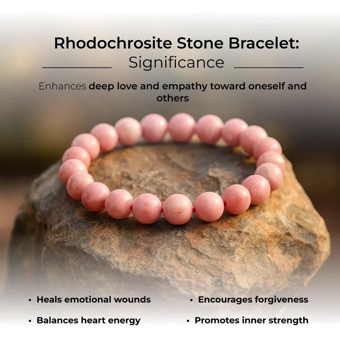 Rhodochrosite Stone Bracelet - view 6