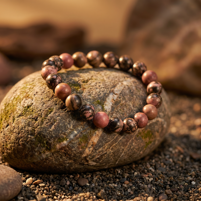 Rhodonite Stone Bracelet - view 2