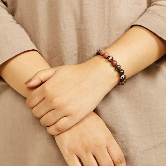 Rhodonite Stone Bracelet - view 3