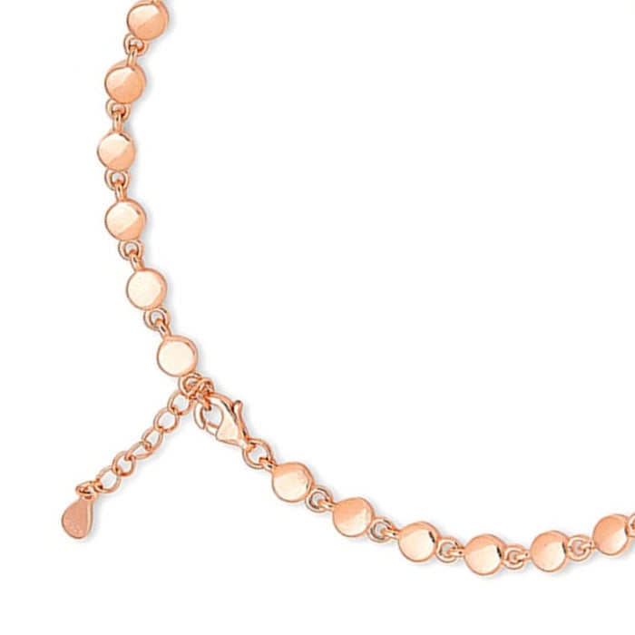 Romantic Heart Rose Gold-Plated 925 Sterling Silver Anklet