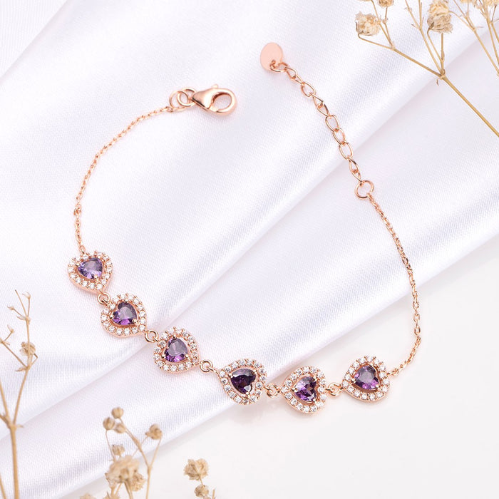 Romantic Reverie Rose Gold-Enchanted 925 Sterling Silver Bracelet