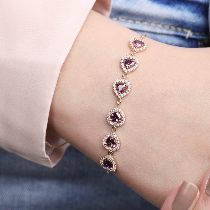 Romantic Reverie Rose Gold-Enchanted 925 Sterling Silver Bracelet