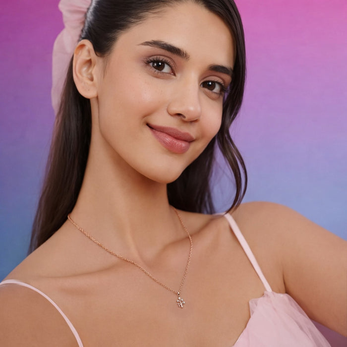 Rooted Grace Rose Gold 925 Sterling Silver Necklace