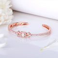 Rose Garden Blossom 925 Sterling Silver Flower Bracelet