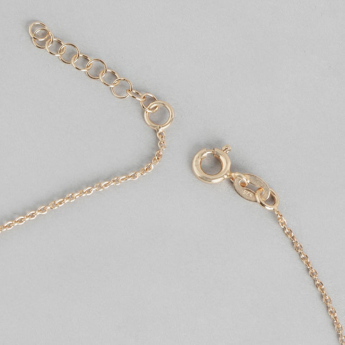 Rose Garden Delight 925 Sterling Silver Anklet with Cubic Zirconia
