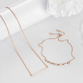 Rose Gold 925 Sterling Silver Jewellery Set