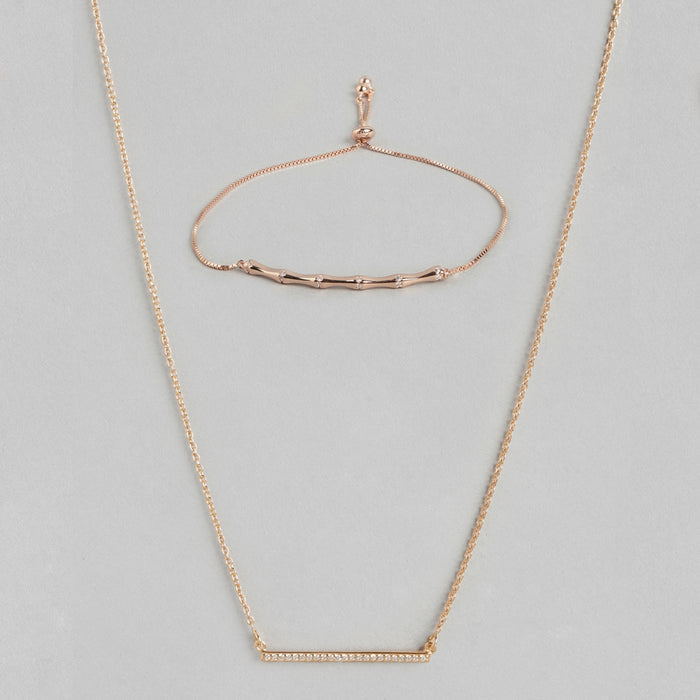 Rose Gold 925 Sterling Silver Jewellery Set
