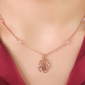 Rose Gold Blossom 925 Sterling Silver Rose Gold Plated Necklace