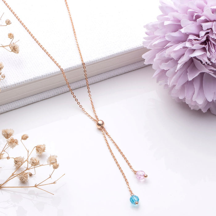 Rose Gold Elegance 925 Sterling Silver Rose gold Plated Necklace