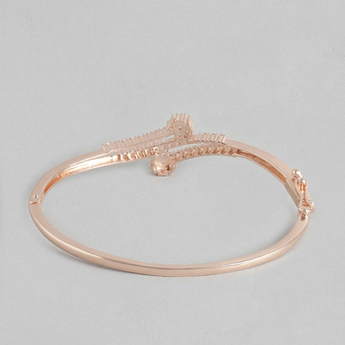 Rose Gold Elegance Cubic Zirconia 925 Sterling Silver Bracelet