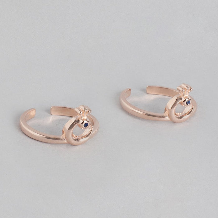 Rose Gold Plated 925 Sterliing Silver Toe Rings