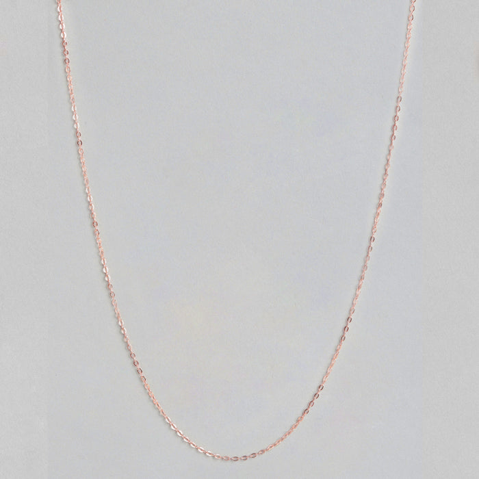 Rose Gold Plated 925 Sterling Silver Cable Chain