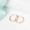 Rose Gold plated 925 Sterling Silver Hoops
