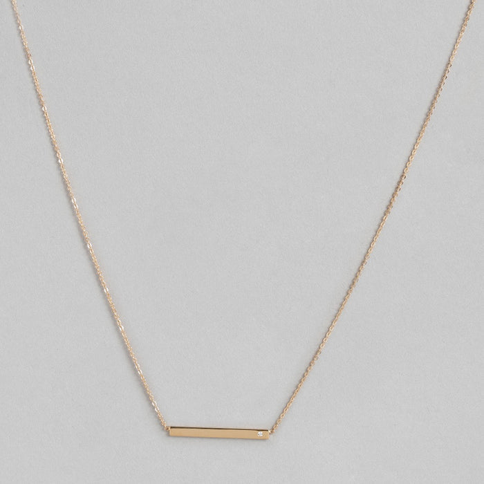 Rose Gold Plated 925 Sterling Silver Necklace