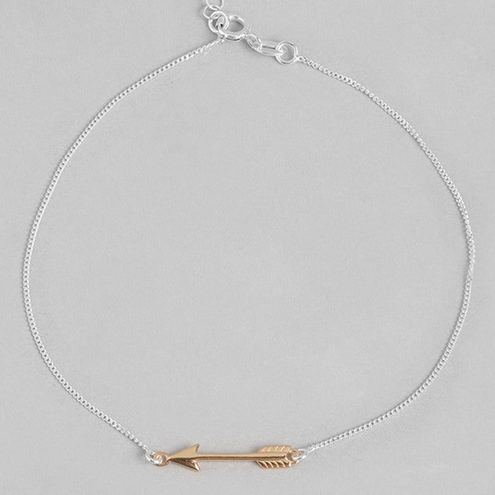 Rose gold plated arrow 925 Sterling Anklets