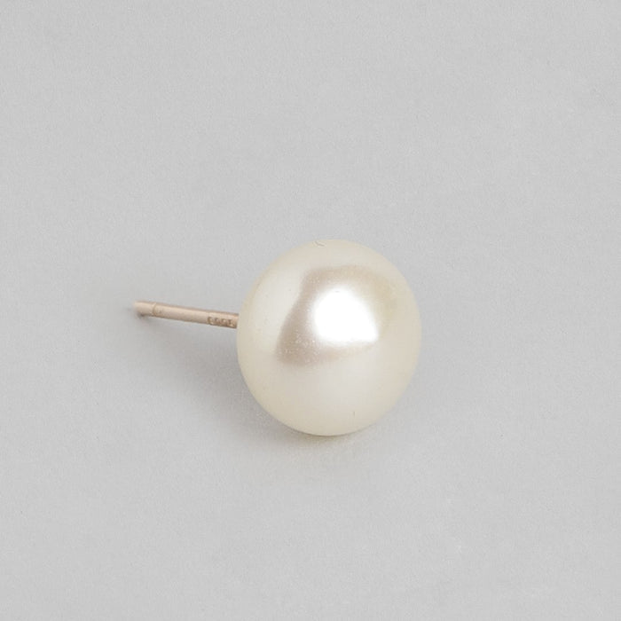 Rose Gold Plated Pearl 925 Silver Jewellery Set Trio