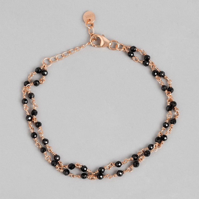 Rose Gold Radiance 925 Sterling Silver Bracelet