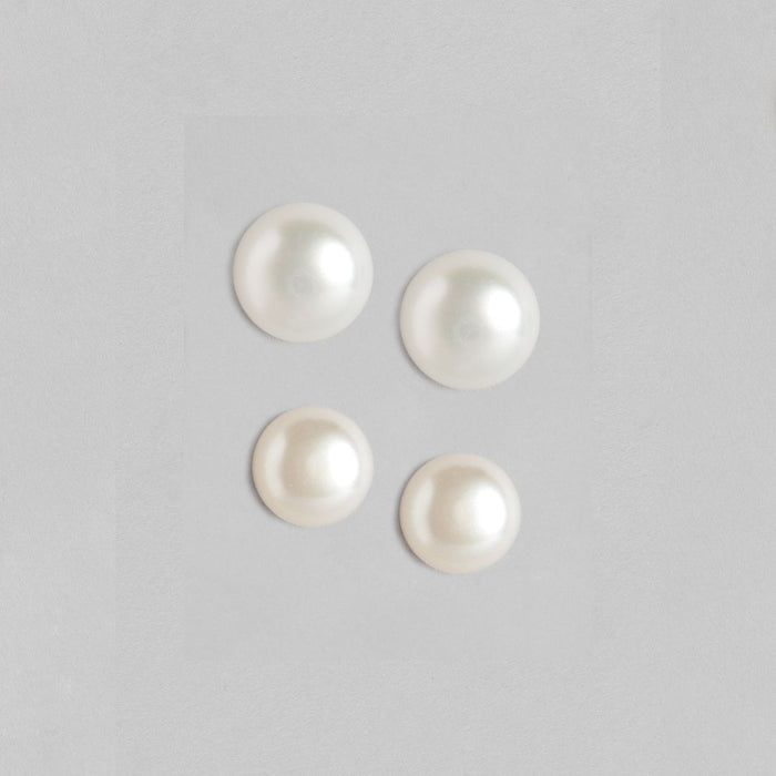 Rose Gold & Rhodium Plated Delicate Pearl Combo