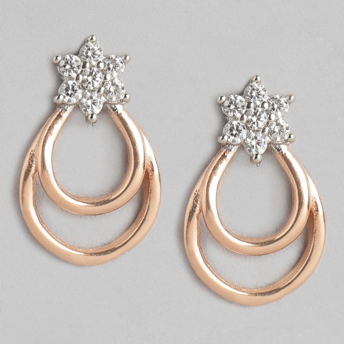 Rose Gold Star 925 Sterling Silver Earring