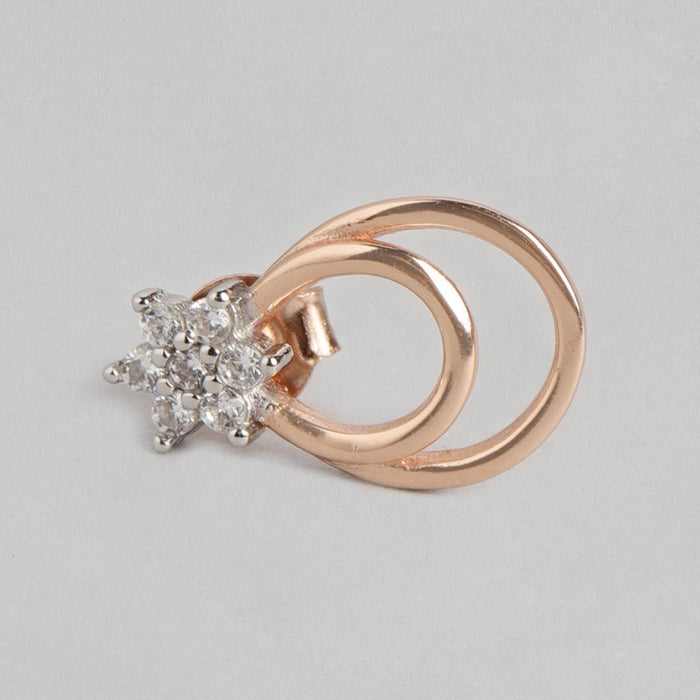 Rose Gold Star 925 Sterling Silver Earring