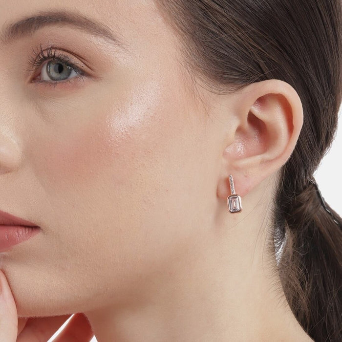 Rose Petal Studs Rose Gold Plated 925 Sterling Silver Earrings