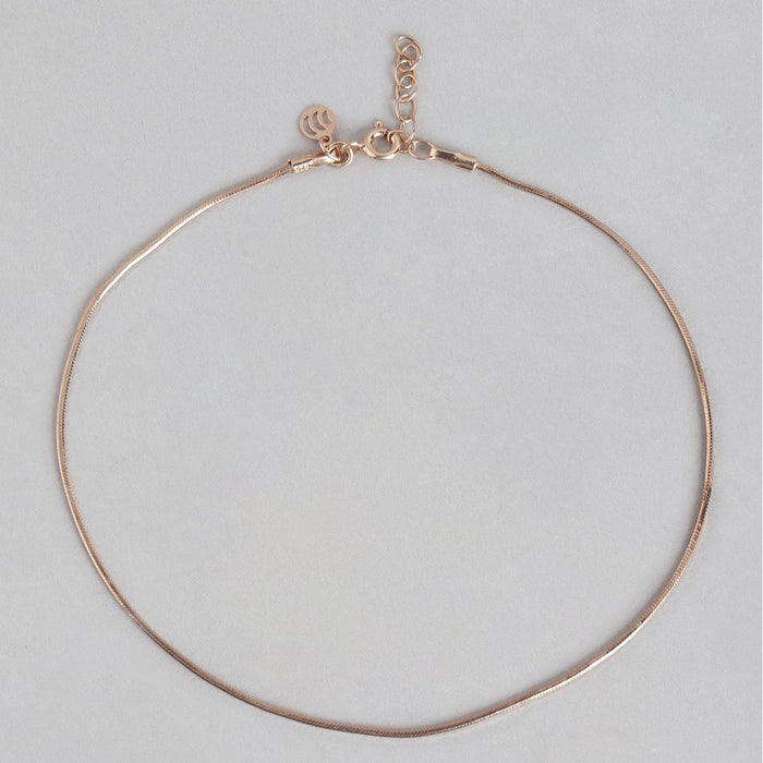 Rose Petal Whispers - Leaf Toe Ring & Chain Anklet Valentine Combo