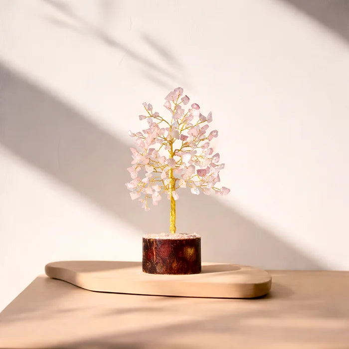 Rose Quartz Crystal Tree