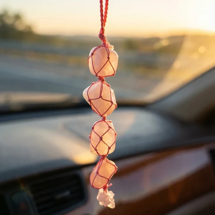 Rose Quartz Hanging for Home, Office & Car - view 2