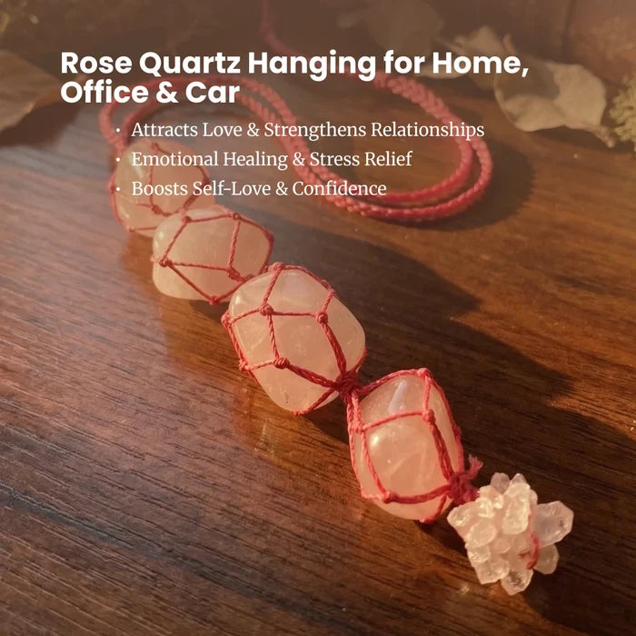 Rose Quartz Hanging for Home, Office & Car - view 5