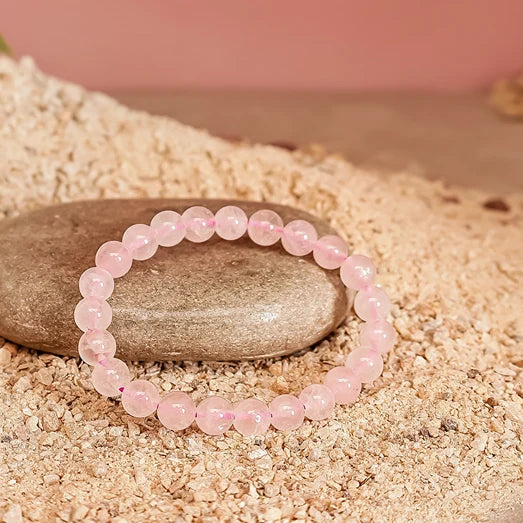 Rose Quartz Stone Bracelet Creative