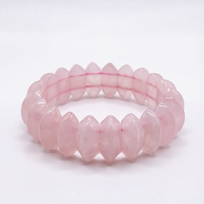 Rose Quartz Oval Cut Bracelet - view 4