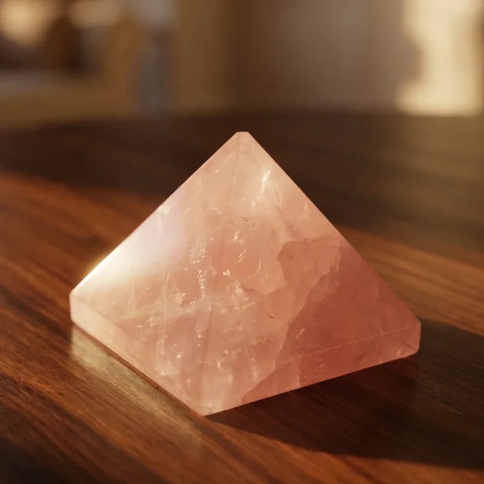Rose Quartz Pyramid for Love & Harmony - view 4