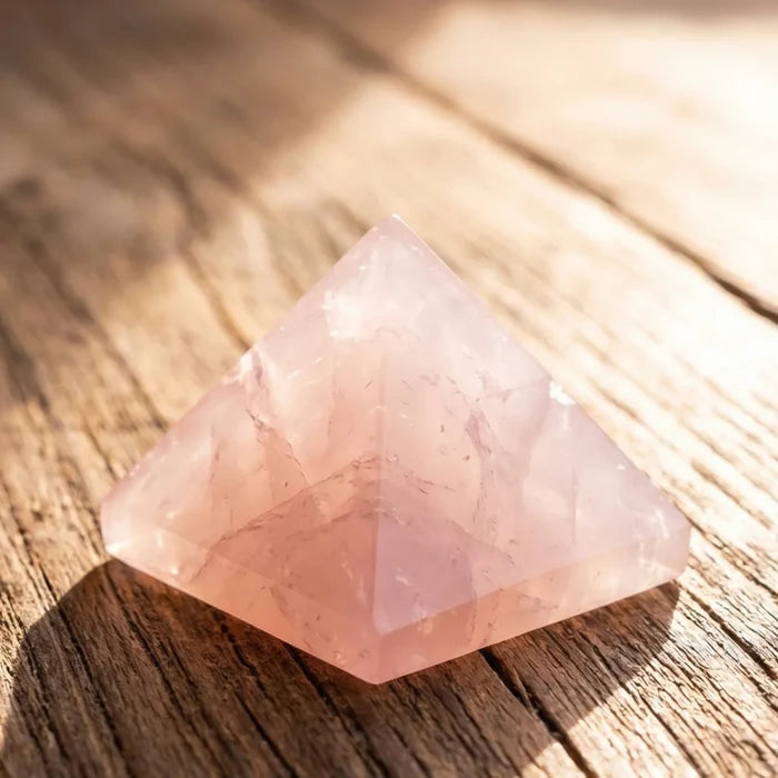 Rose Quartz Pyramid for Love & Harmony - view 5