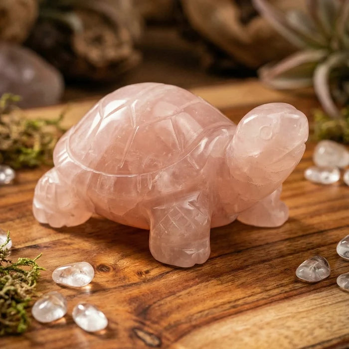 Rose Quartz Turtle - view 3