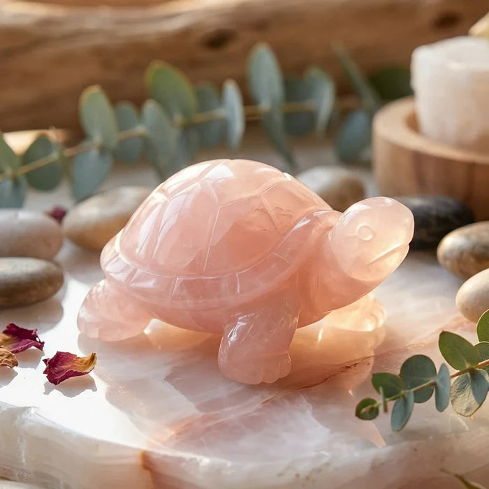 Rose Quartz Turtle - view 4