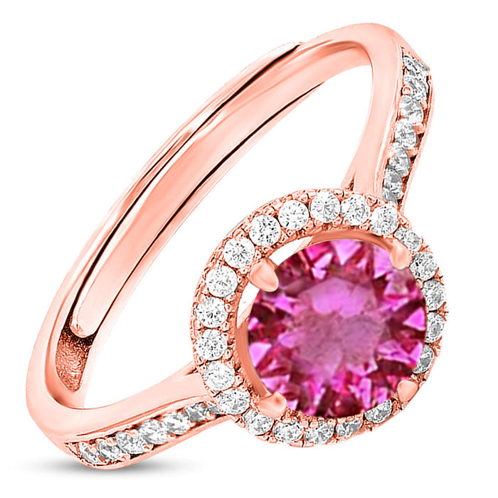 Rosé Radiance Harmony Rose Gold Plated 925 Silver Ring (Adjustable)
