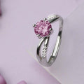 925 Sterling Silver Solitaire Gemstone Rhodium Plated 925 Sterling Silver Ring for Women – Zavya