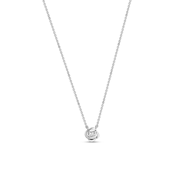 Rosebud Reverie Rhodium Plated 925 Sterling Silver Jewellery Set