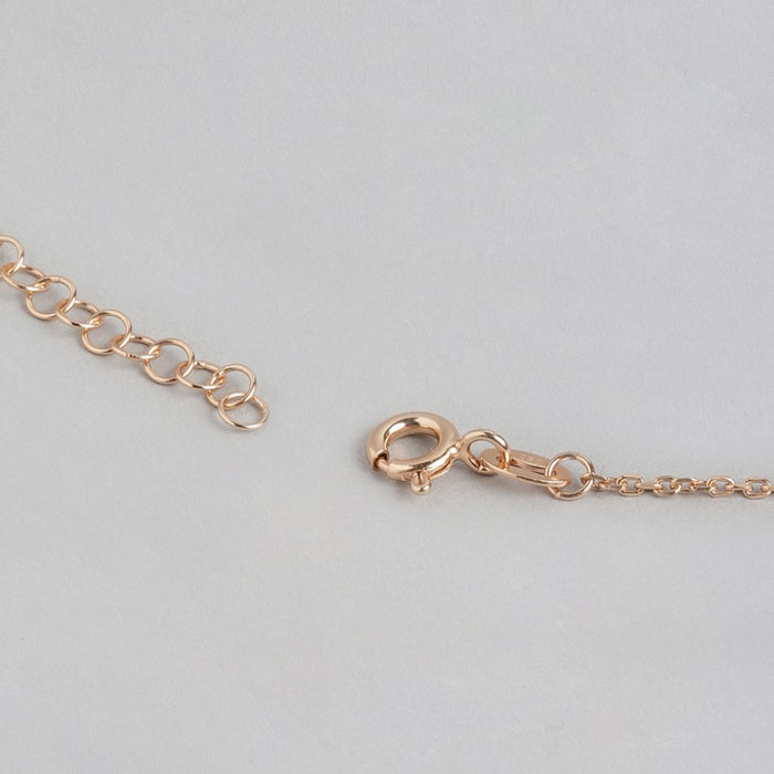 Rosy Infinity CZ Rose Gold-Plated 925 Sterling Silver Mangalsutra