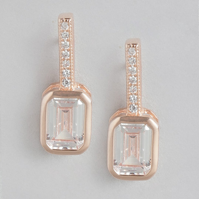 Rosy Radiance 925 Sterling Silver Jewelry Set with Cubic Zirconia