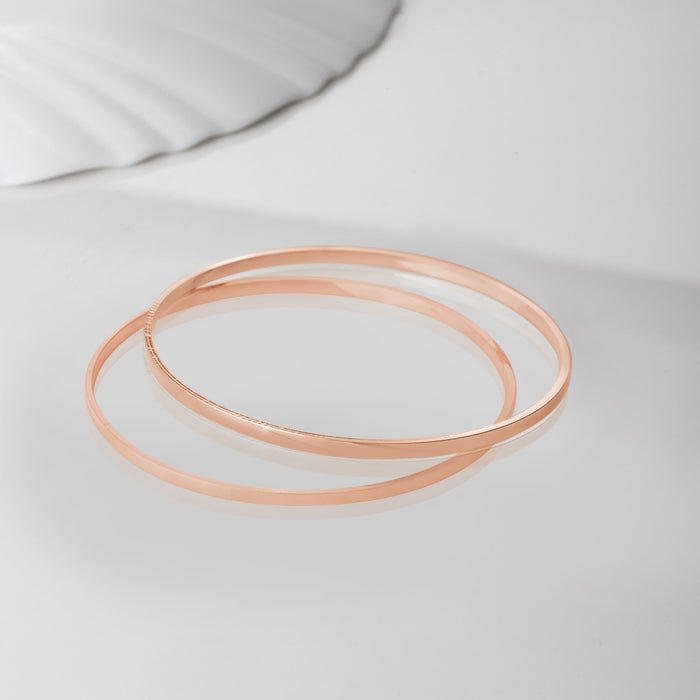 Rosy Splendor Rose Gold-Plated 925 Sterling Silver Bangle