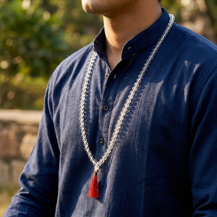 Round Sphatik Mala – 108 Beads - view 2
