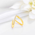 925 Sterling Silver Royal Crown Gold Plated 925 Sterling Silver Women's Vanki Ring for Women – Zavya