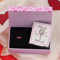 Ruby Heart Rose-Gold Plated 925 Sterling Silver Ring for Women Gift Hamper