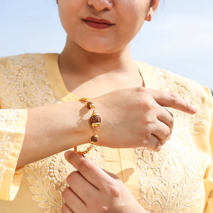 Rudraksha Beads chain Bracelet - view 3